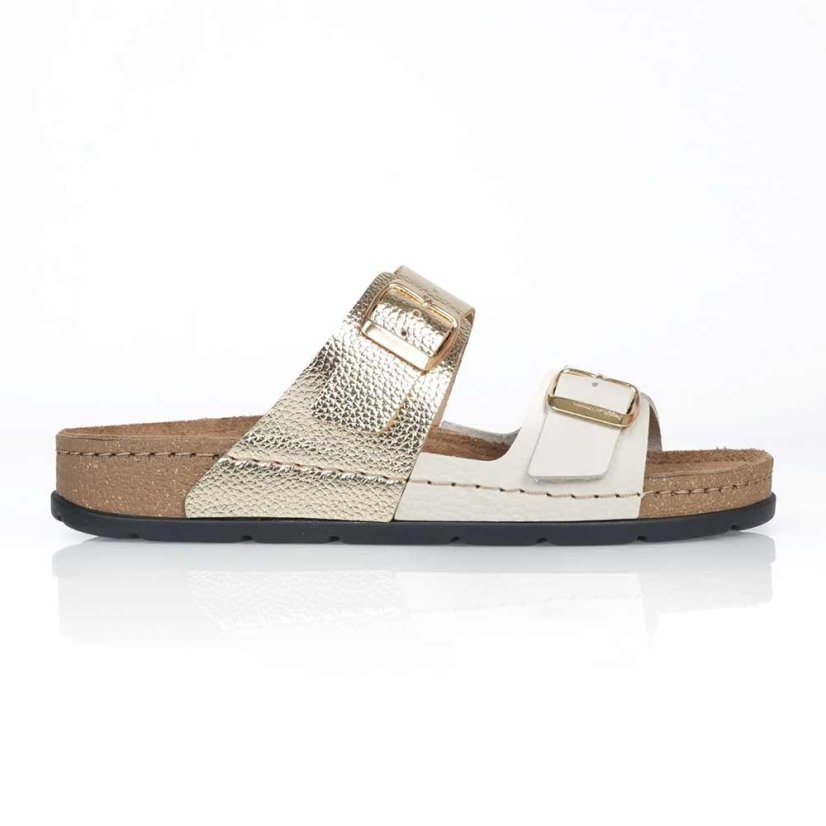 Dámske zdravotné šľapky Batz Mallorca beige gold