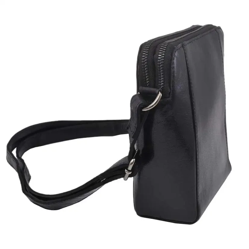 Dámska kožená kabelka Mercucio 250125 čierna