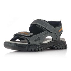 Pánske sivé sandále Rieker 22761-45