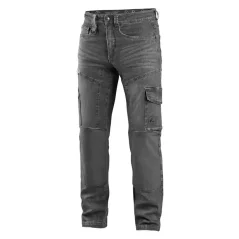 Pánske pracovné strečové džínsy CXS ALBI sivé