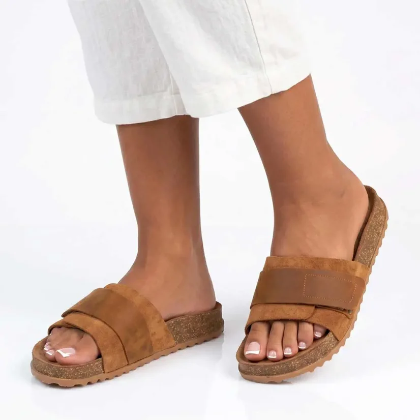 Dámske zdravotné šľapky Batz Venus camel