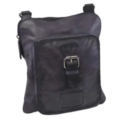 Pánska kožená taška cez rameno Mercucio 250862 modrá