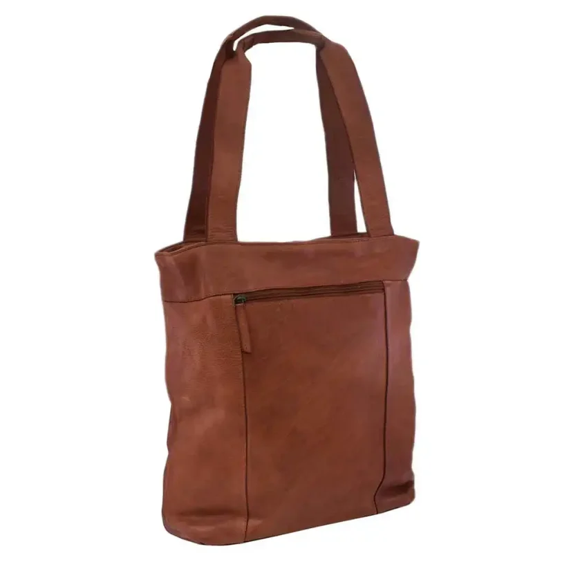 Dámska kožená kabelka Mercucio 270703 koňak