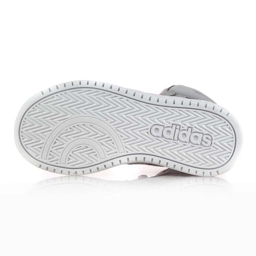 Detské sivé tenisky Adidas Hoops mid 2.0 K GZ7772