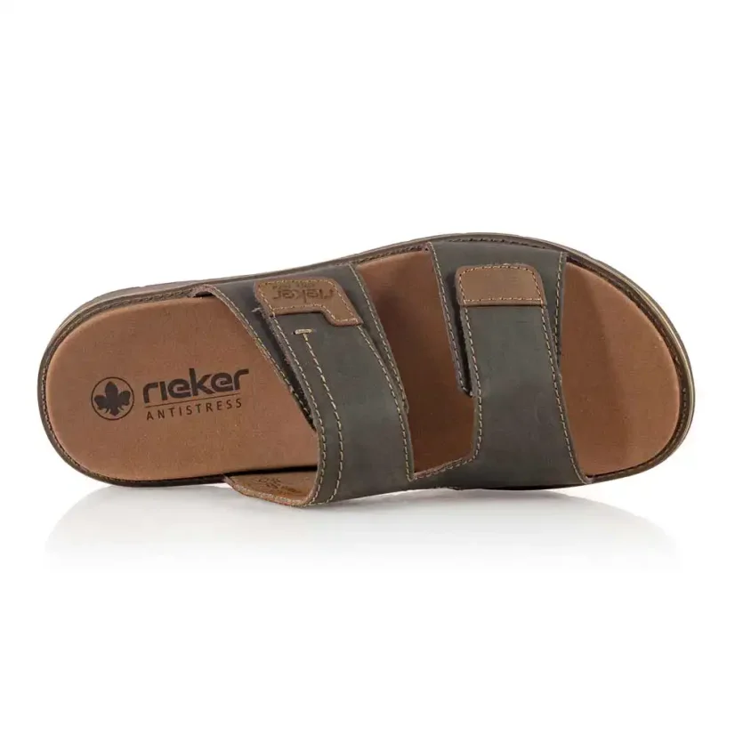 Pánske šľapky Rieker 24394-25 hnedé
