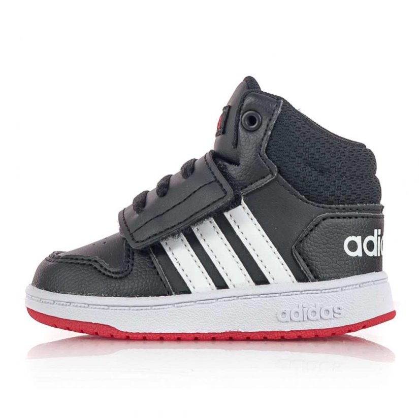 Detské čierne tenisky Adidas Hoops mid 2.0 I FY9291