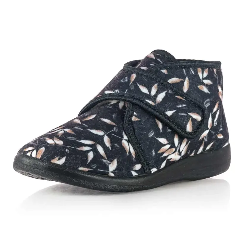 Dámske zateplené papuče Mjartan 815-LA174 čierne