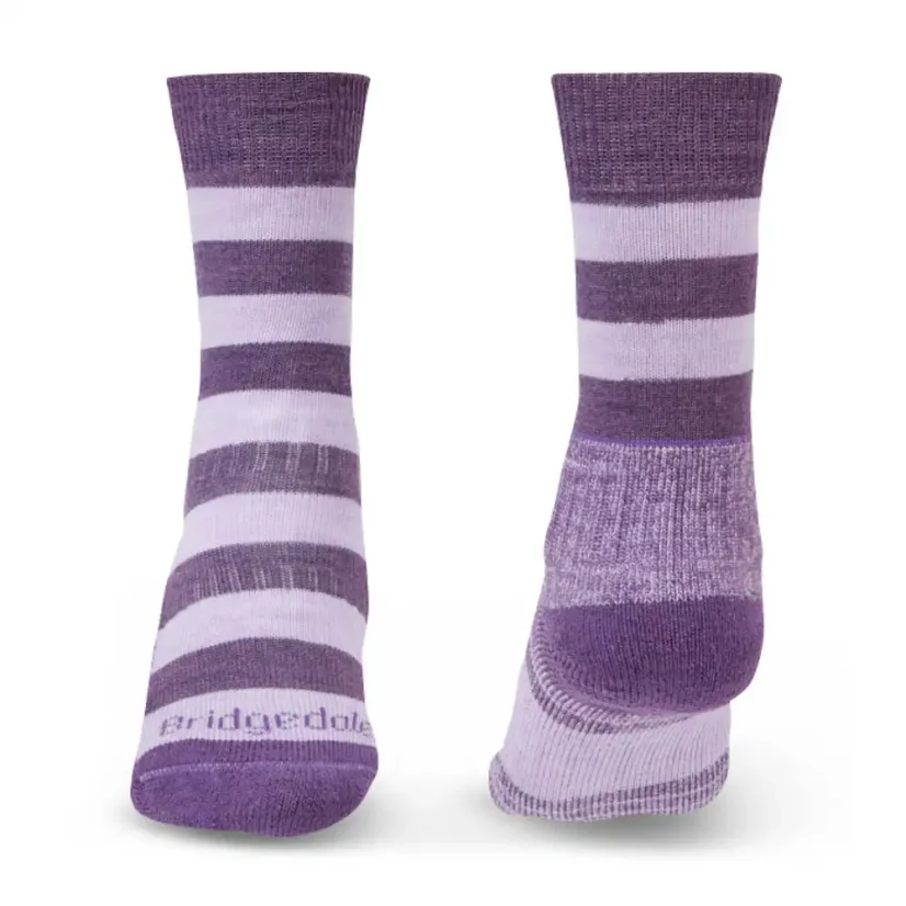 Dámske ponožky Bridgedale Hike LW MP Boot lilac/purple