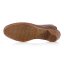 Dámske hnedé kožené sandále Rieker 46775-24