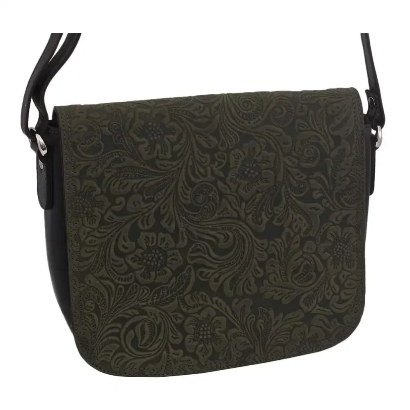 Dámska kožená kabelka Mercucio 250112 zelená