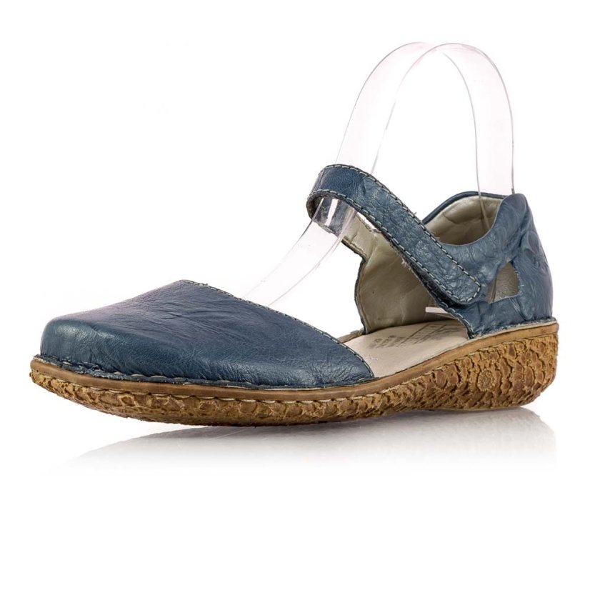 Dámske modré sandále Rieker M0969-13