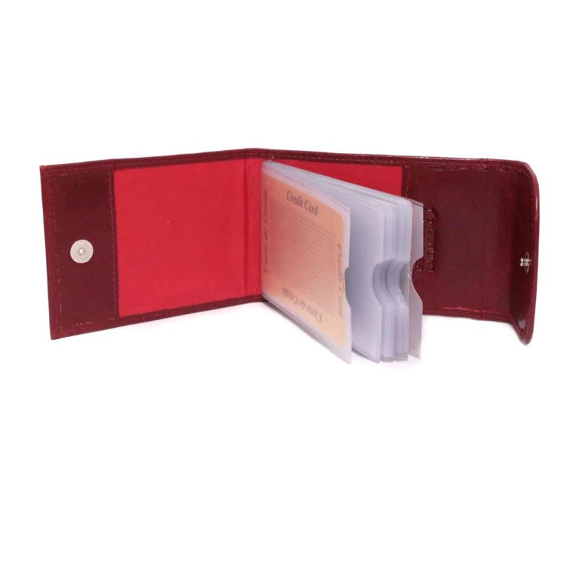Kožené puzdro na doklady v červenej farbe Mercucio 3911665