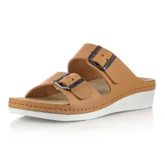 Dámske zdravotné šľapky Leon 5012 hnedé