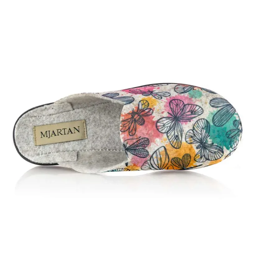 Dámske papuče Mjartan 691 TP219-T402 motýľ