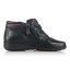Dámska kožená čierna zimná obuv Axel 1725 black-bordo