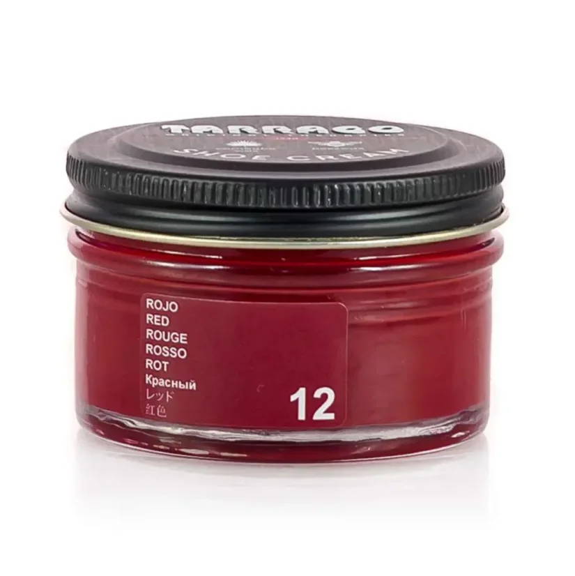 TARRAGO krém na obuv 50ml červený
