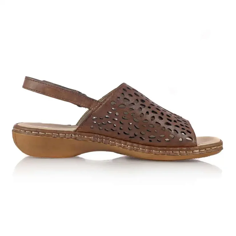 Dámske sandále Rieker 65985-25 hnedé
