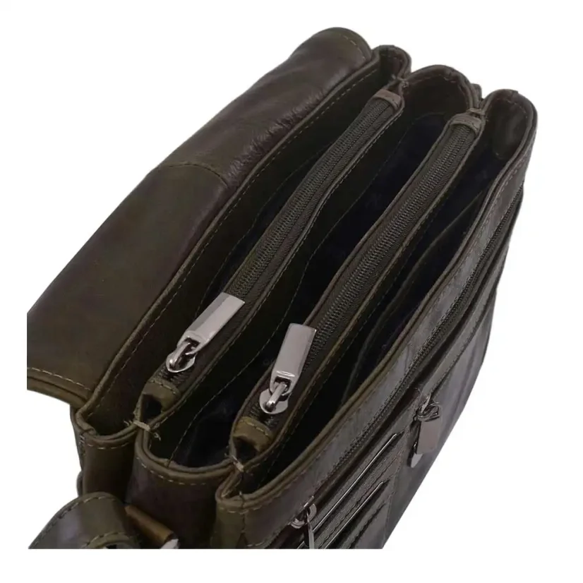 Dámska kožená kabelka Mercucio 220108 olivová