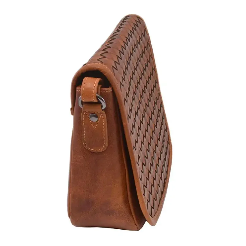 Dámska kožená kabelka Mercucio 390112 horčicová