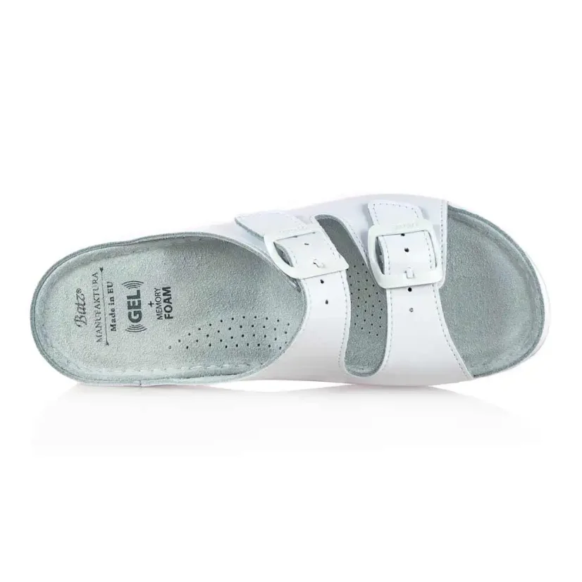 Dámske zdravotné šľapky Batz FC02 white