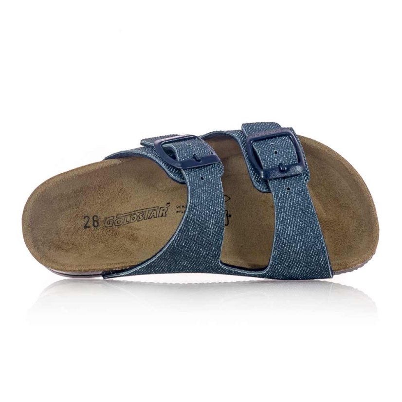 Detské zdravotné šľapky Goldstar 1800TR Jeans Blue