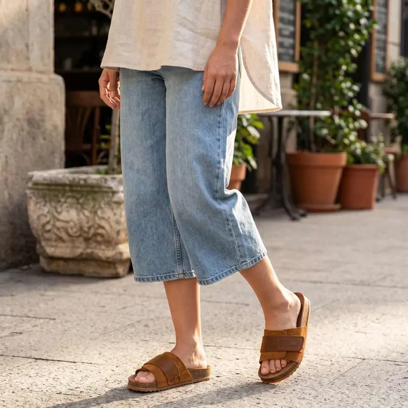 Dámske zdravotné šľapky Batz Venus camel