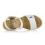 Dámske biele kožené sandále Rieker 68554-80