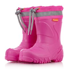 Detské snehule - gumáky s ovčinou Demar Mammut S 0300 pink