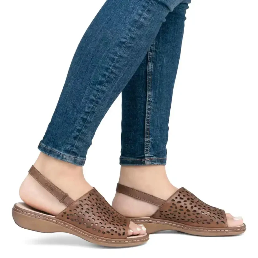 Dámske sandále Rieker 65985-25 hnedé