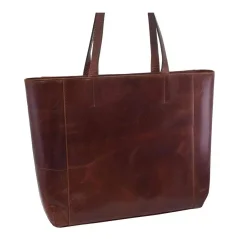 Dámska kožená kabelka Mercucio 250129 koňaková