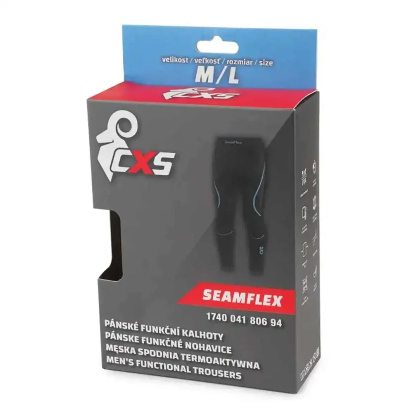 Pánske funkčné spodky CXS SeamFlex čierno-modré