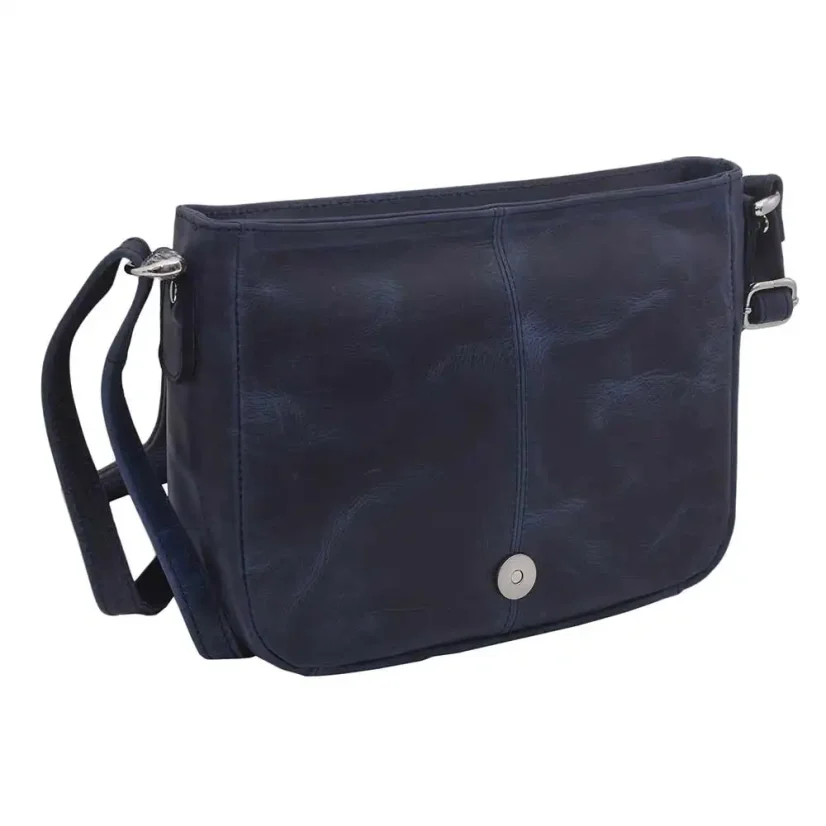 Dámska kožená kabelka Mercucio 250112 modrá