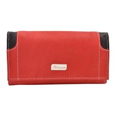 Dámska červená kožená peňaženka Mercucio 2311803