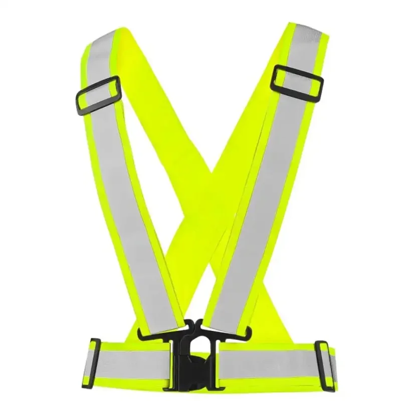 Reflexný elastický kríž CXS CROSS BELT žltý Reflexný elastický kríž CXS CROSS BELT žltý