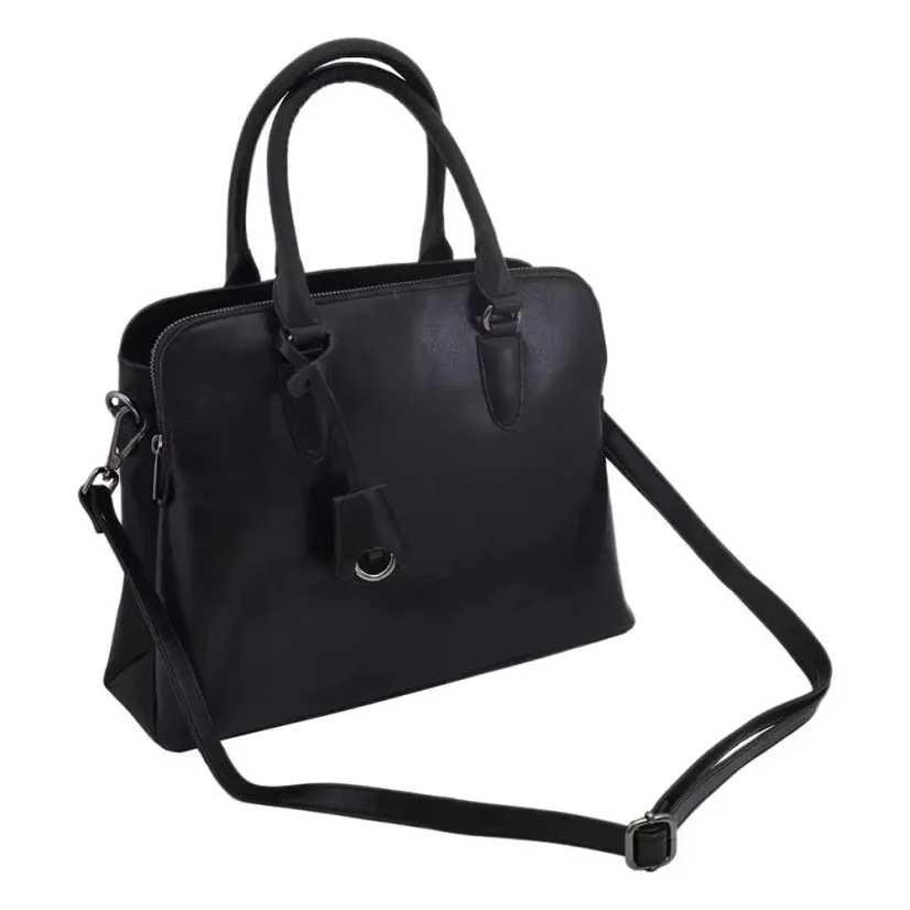 Dámska kožená kabelka Mercucio 250140 čierna