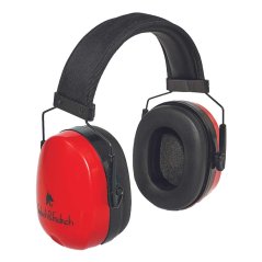 Červené mušľové chrániče sluchu FF EMS GS-01-002