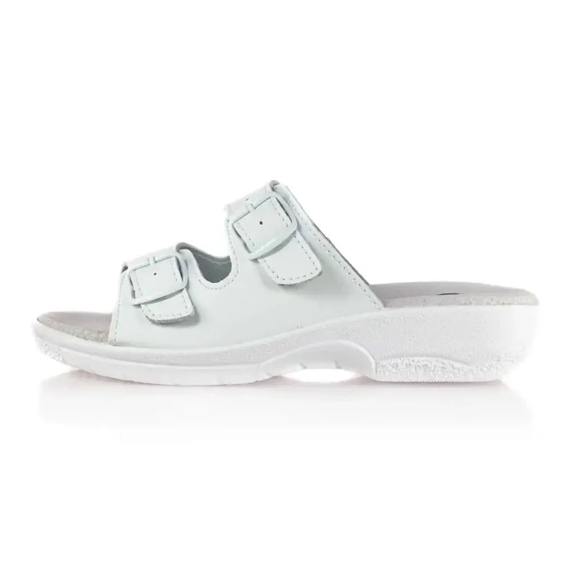 Dámske zdravotné šľapky MEDI LINE 8105-18 biele