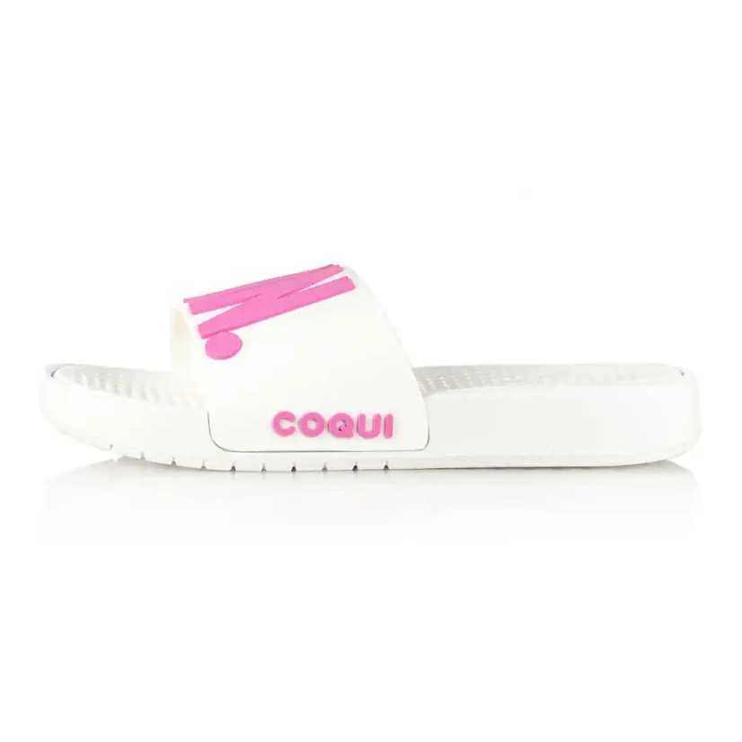 Dámske šľapky Coqui SPEEDY White/Dk. Pink Relax On