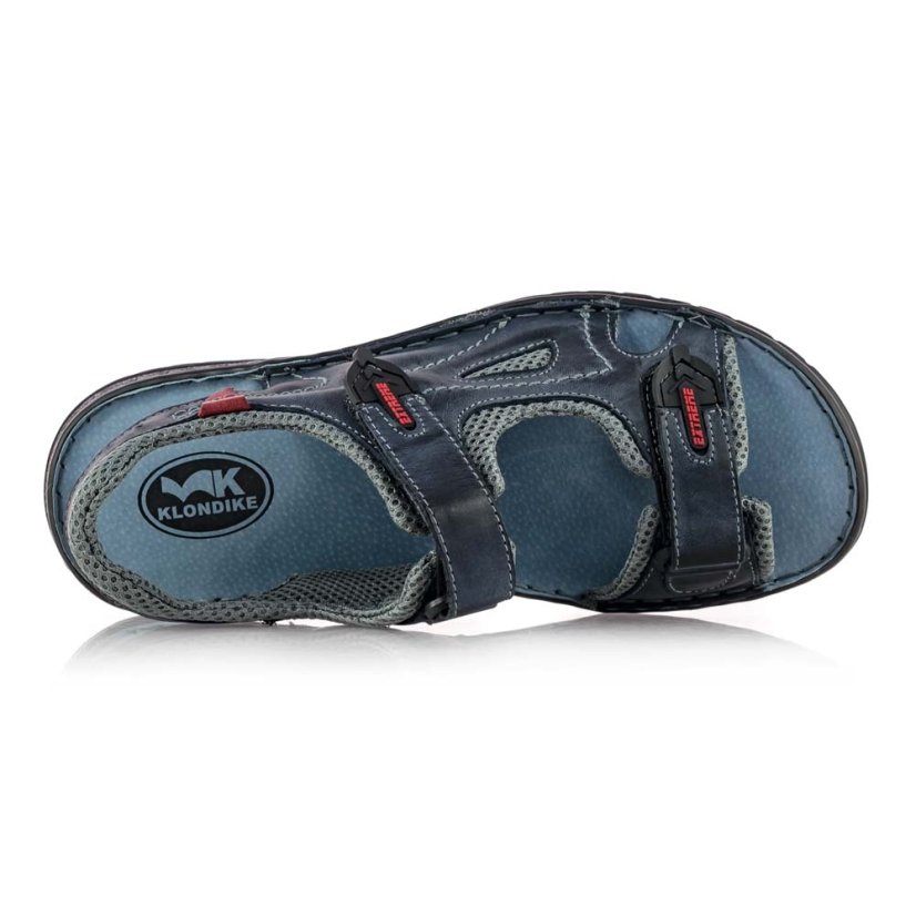 Pánske modré kožené sandále Klondike 764