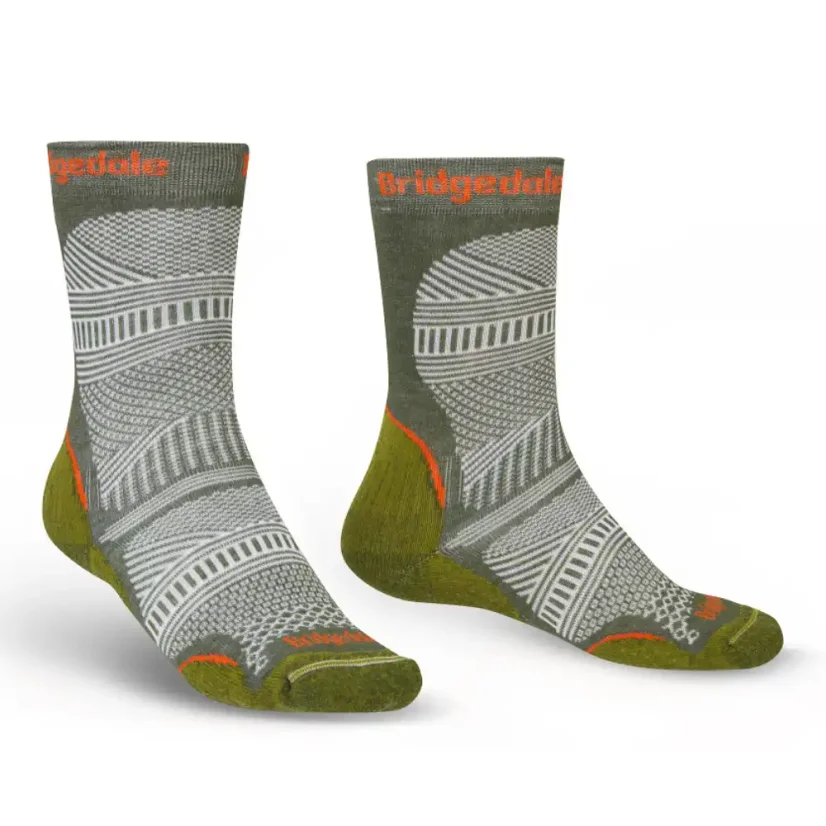Pánske ponožky Bridgedale Hike UL T2 CP Boot green