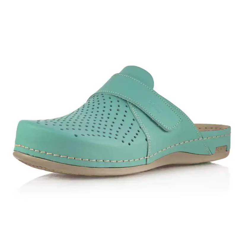 Dámske zdravotné šľapky LEON 970 tyrkysové