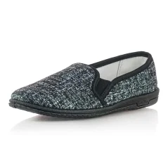 Papuče Roháčan 120098 čierno biele