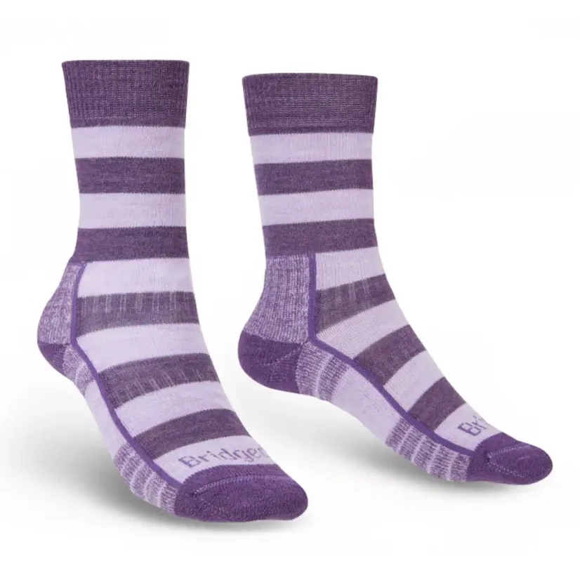 Dámske ponožky Bridgedale Hike LW MP Boot lilac/purple