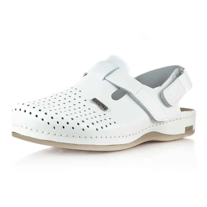 Pánske zdravotné sandále LEON 701M biele