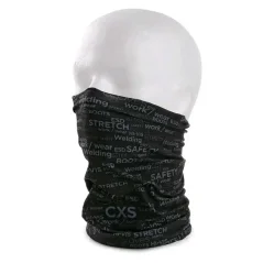 Multifunkčná šatka CXS DARREN potlač CXS logo čierna