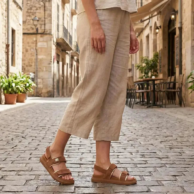 Dámske zdravotné sandále Batz Ruby camel
