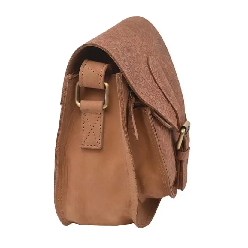 Dámska kožená kabelka Mercucio 250123 béžová