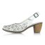 Dámske kožené biele sandále Rieker 40981-80
