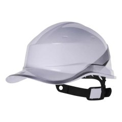 Biela bezpečnostná prilba Baseball Diamond V s reflexným pásom
