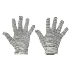 Pletené bezšvové rukavice BulBul nylon/bavlna